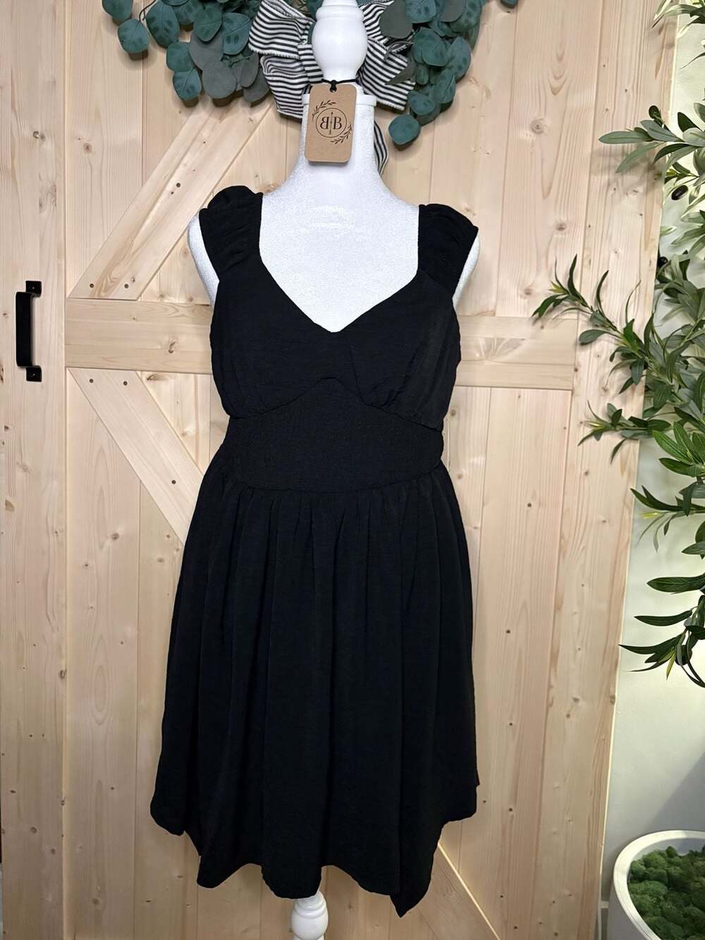Large No Boundaries Smocked Waist Mini Dress